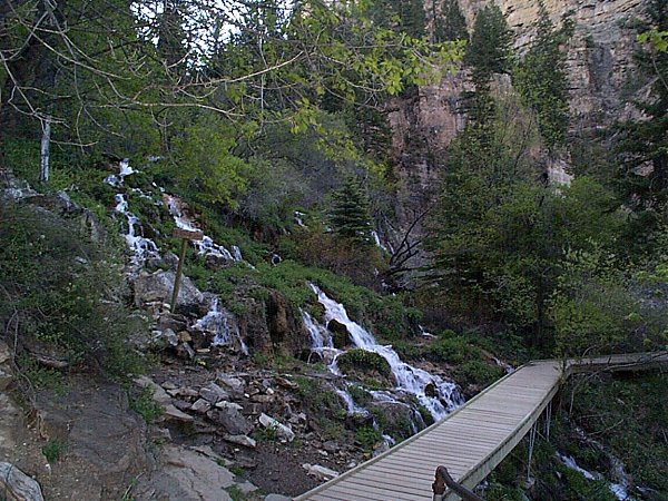 Left to Spouting Rock - Right to Hanging Lake.