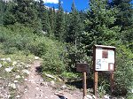 Here's the trailhead to Huron Peak - 2 more miles back to Winfield.