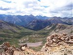 A wider view of the same shot above looking into the interior of the Collegiate Peaks.